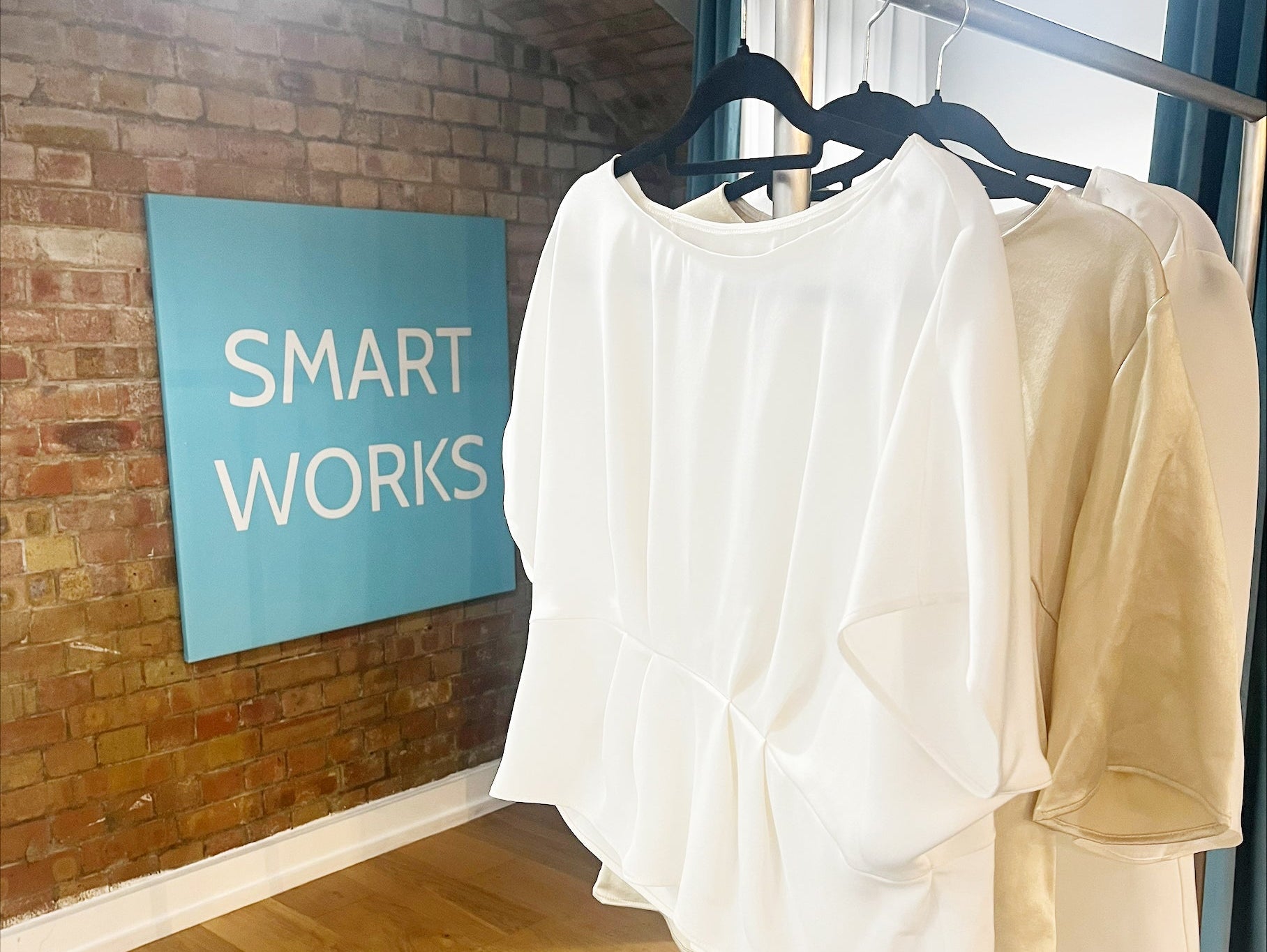 Smartworks: transforming silky off-cuts into tops