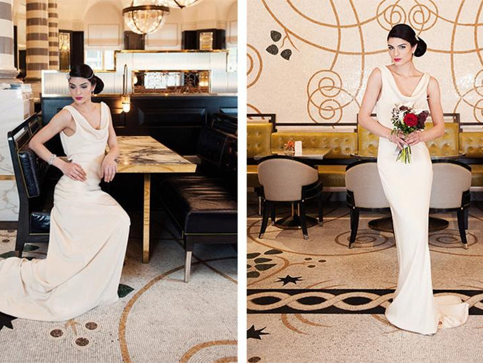 art deco luxury inspired wedding shoot - Sabina Motasem