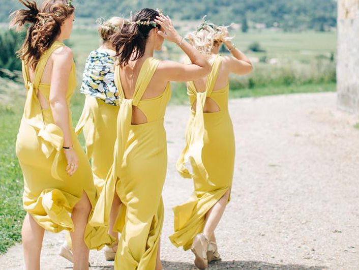 Cool contemporary Whistle bridesmaids - Sabina Motasem