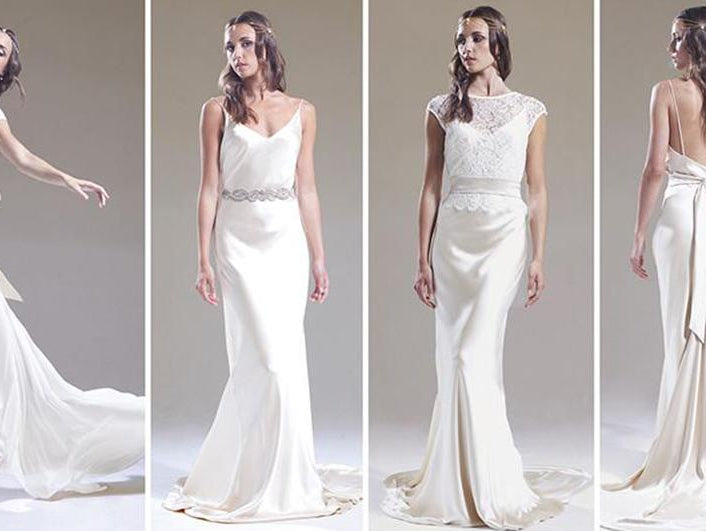 'Elegant-meets-sexy' slip-style dressing for bridal - Sabina Motasem