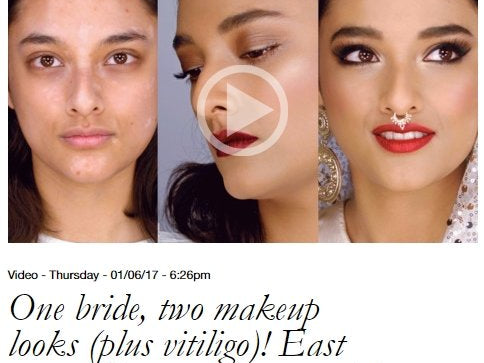 Lisa Eldridge Does Non-Traditional Bridal Make-up - Sabina Motasem