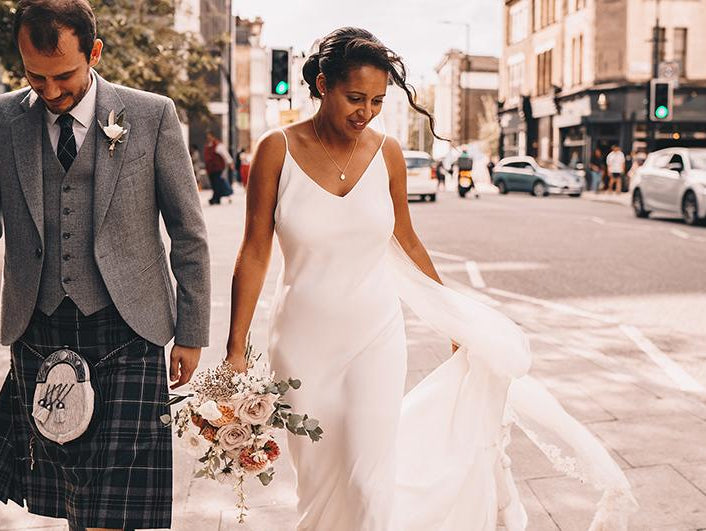 Real bride: Lizzie marries her sweetheart in a super chic East end London wedding - Sabina Motasem