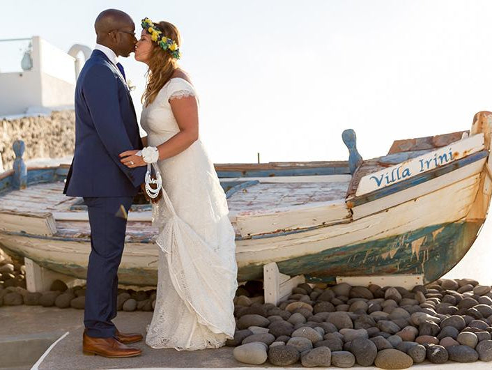 Real Bride: Sarah and Earl's magical Santorini wedding - Sabina Motasem