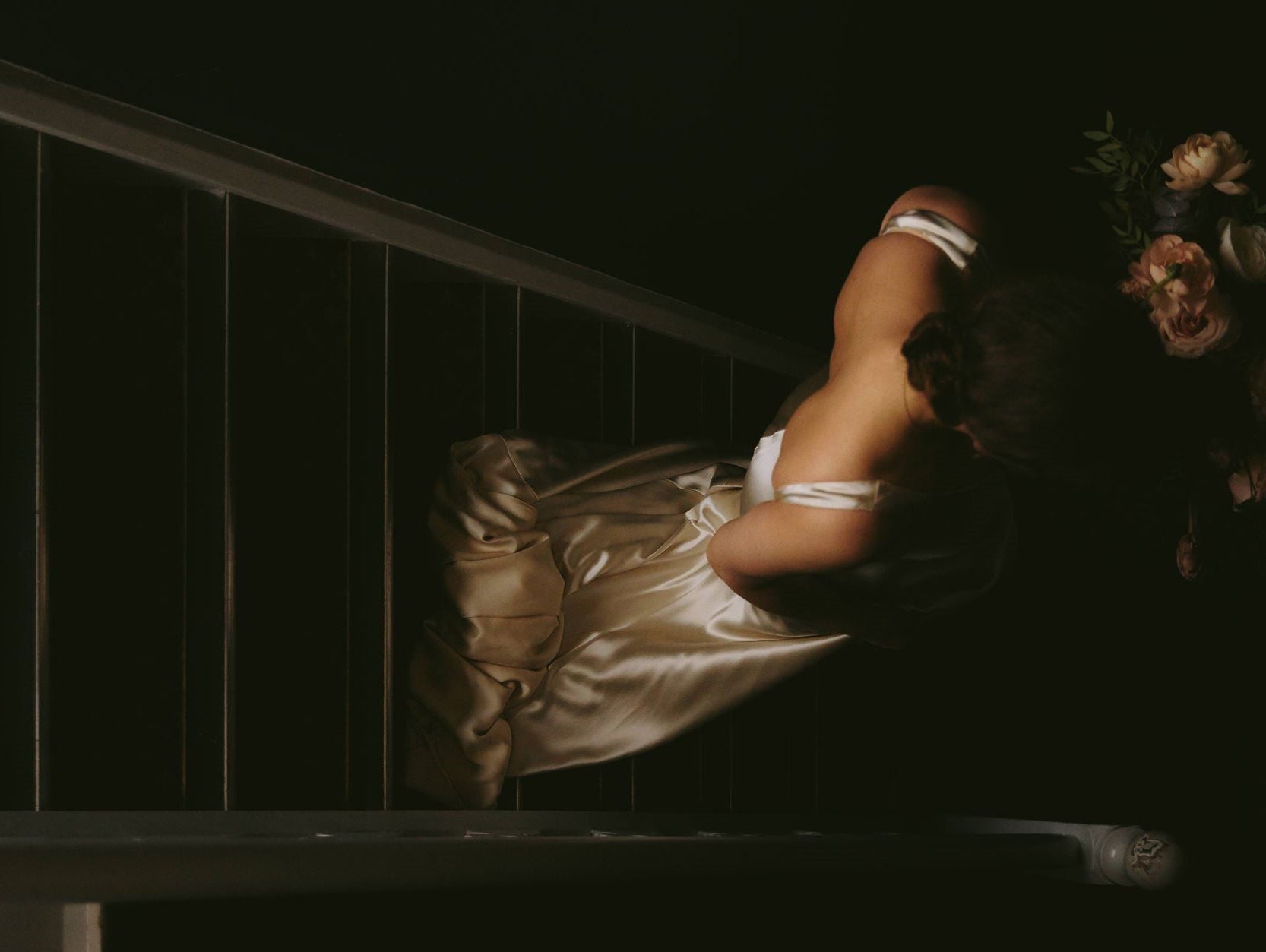 Real bride: Sarah wears our Elsie in Gold at her elegant, intimate Suffolk wedding - Sabina Motasem