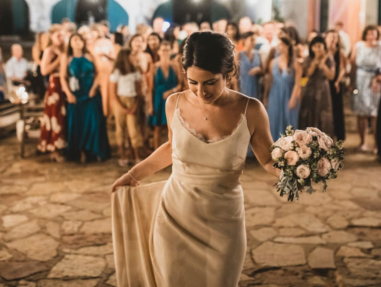 Real Bride: The late afternoon ceremony was beautiful, half in Italian and half in English - Sabina Motasem