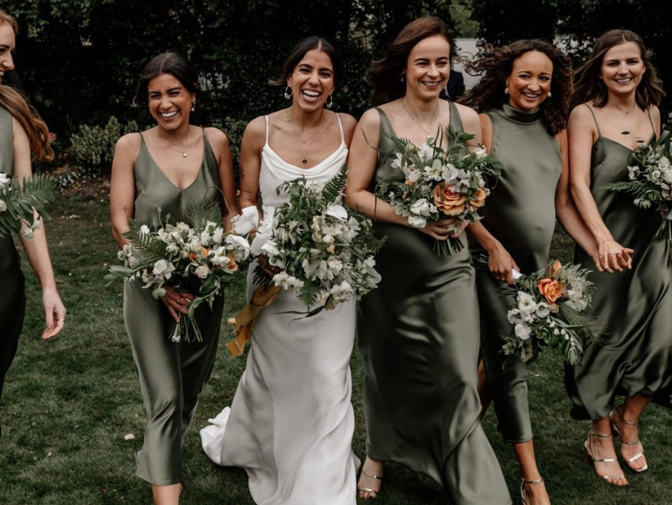 Slinky and romantic bridesmaid dresses - Sabina Motasem