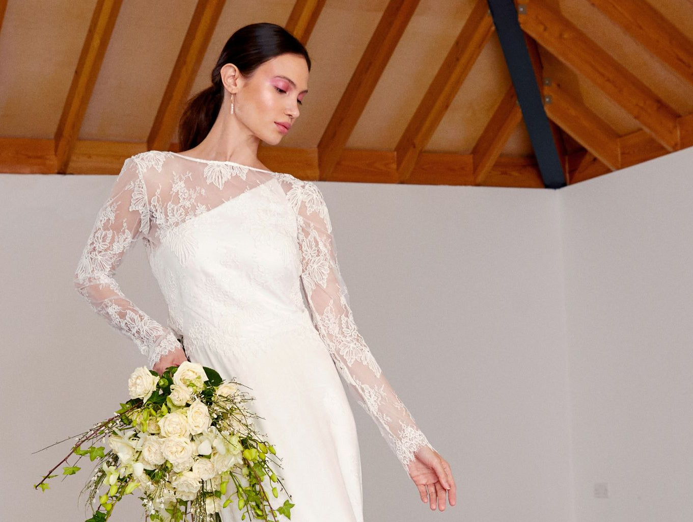 The best big-day hairstyles for a one shoulder wedding dress - Sabina Motasem