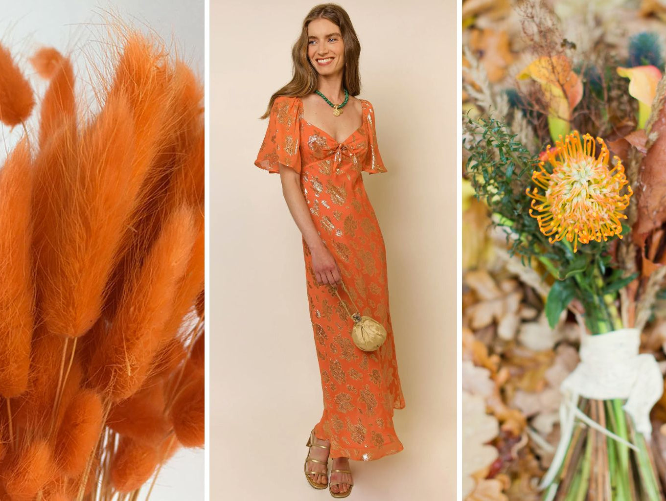 Wedding Colour Inspiration: Get ready for autumn with shades of pumpkin - Sabina Motasem
