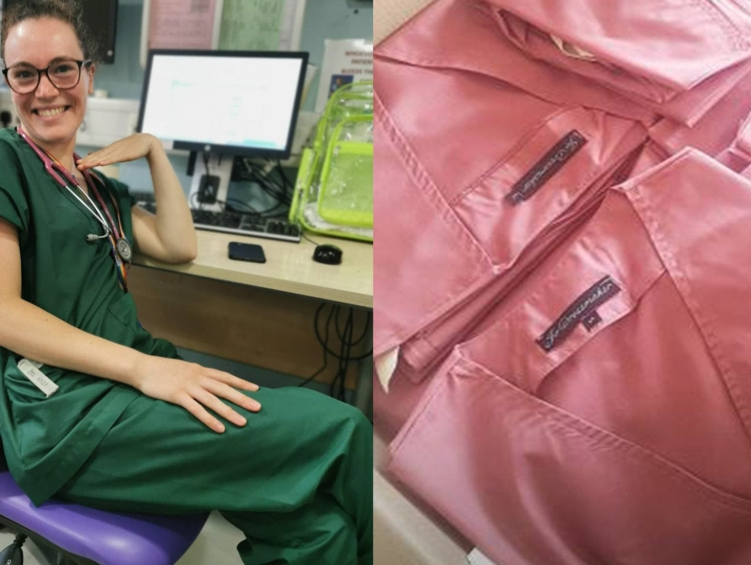 We've delivered 678 scrubs, 620 scrubs to go... - Sabina Motasem