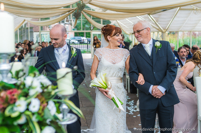 Emma real bride in Elsa dress