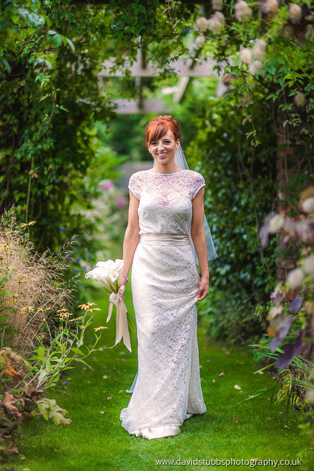 Emma real bride in Elsa dress