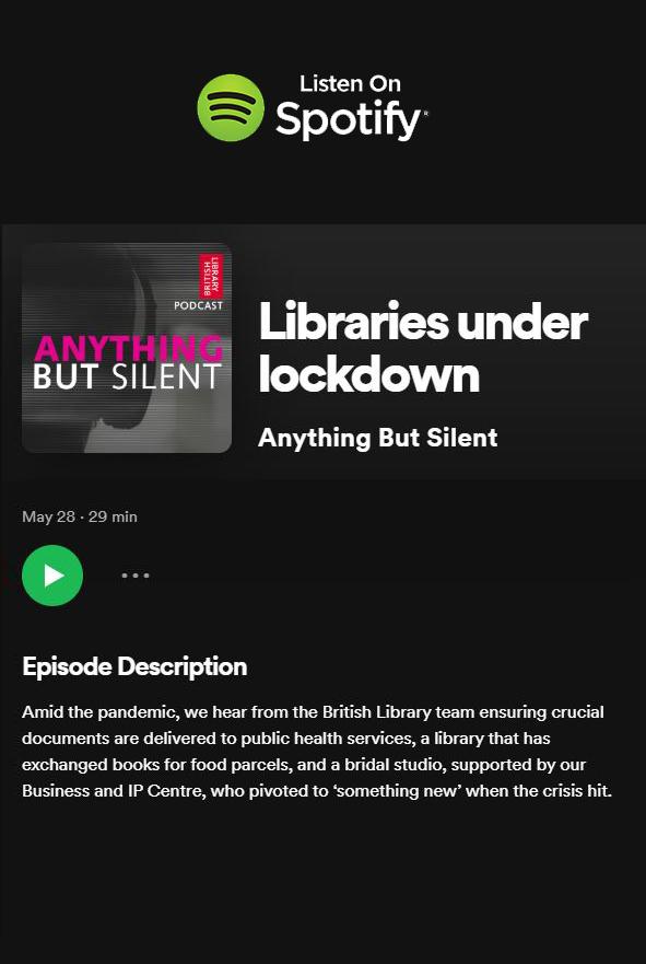 Anything but silent - our podcast interview with the British Library - Sabina Motasem