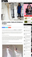FashionMusicStyle mag feature Sabina Ali and her label - Sabina Motasem