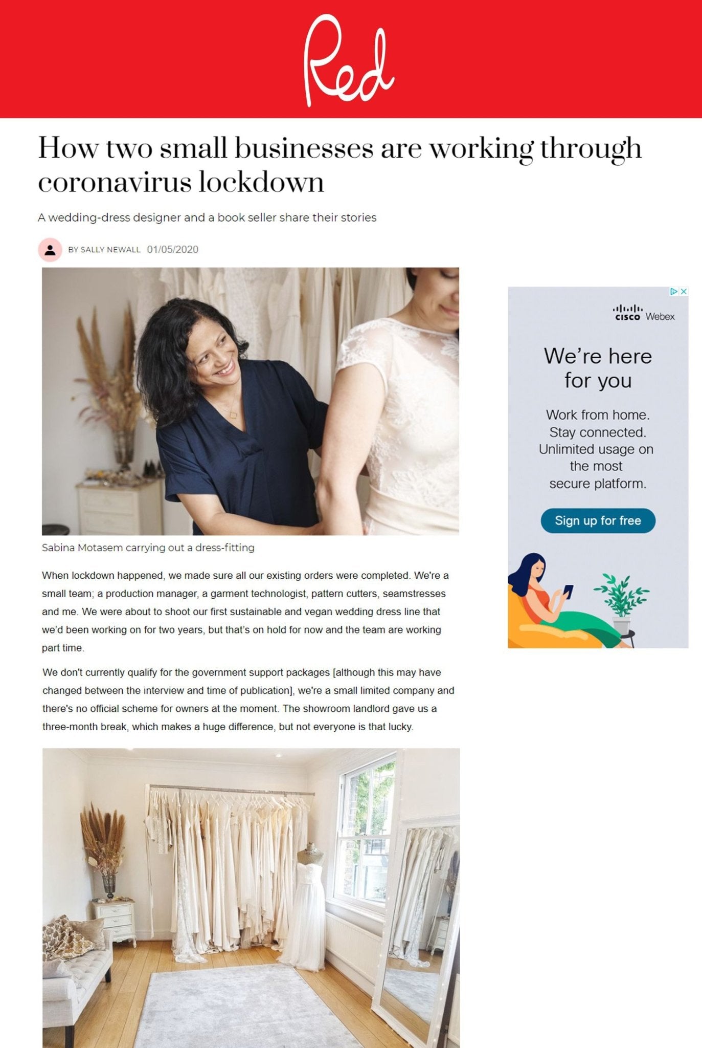 How two small businesses are working through coronavirus lockdown... - Sabina Motasem