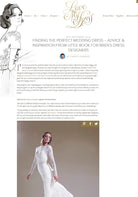 Love My Dress: Finding the perfect wedding dress – advice & inspiration - Sabina Motasem