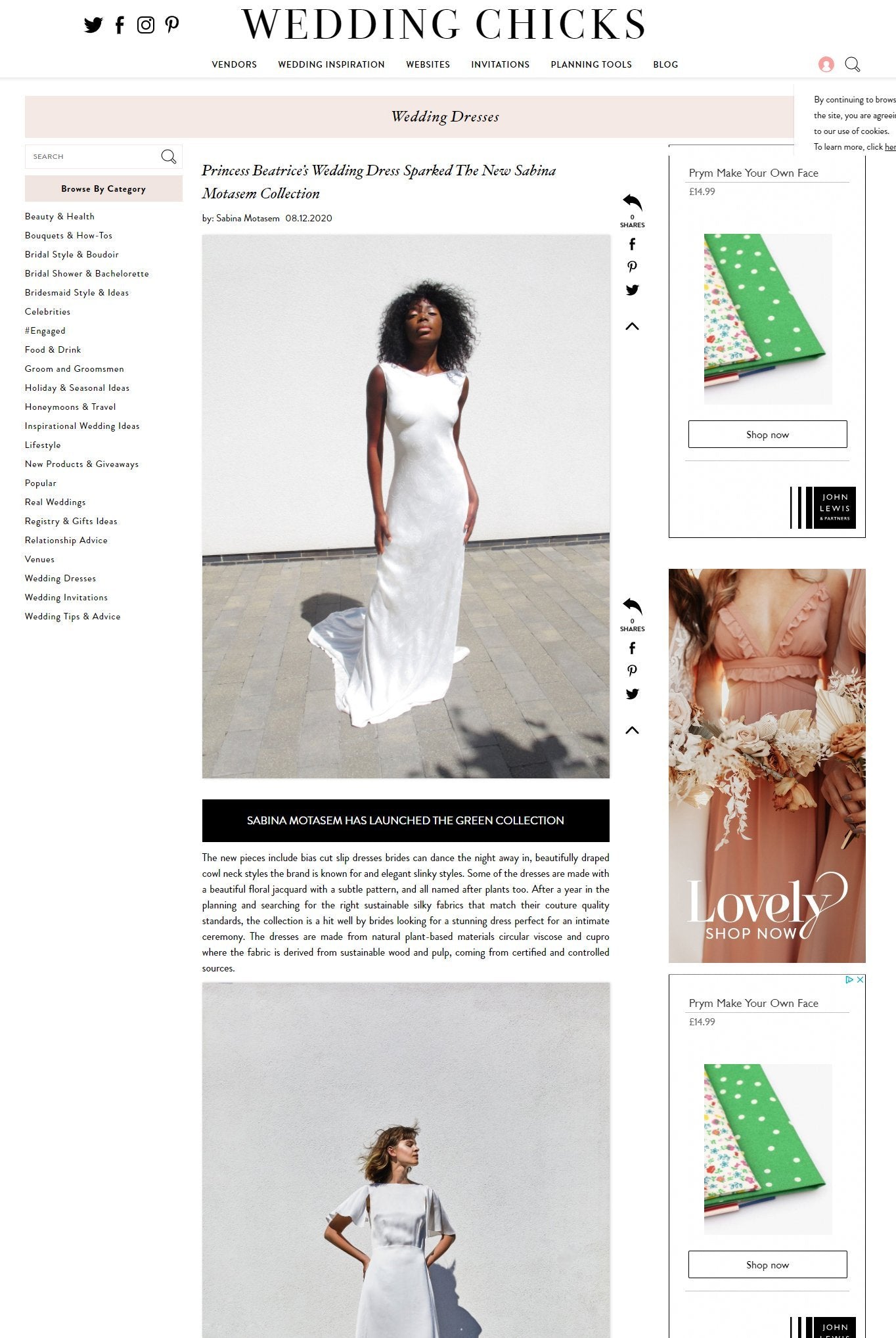 Princess Beatrice’s Wedding Dress Sparked interest in The New Sabina Motasem Collection - Sabina Motasem