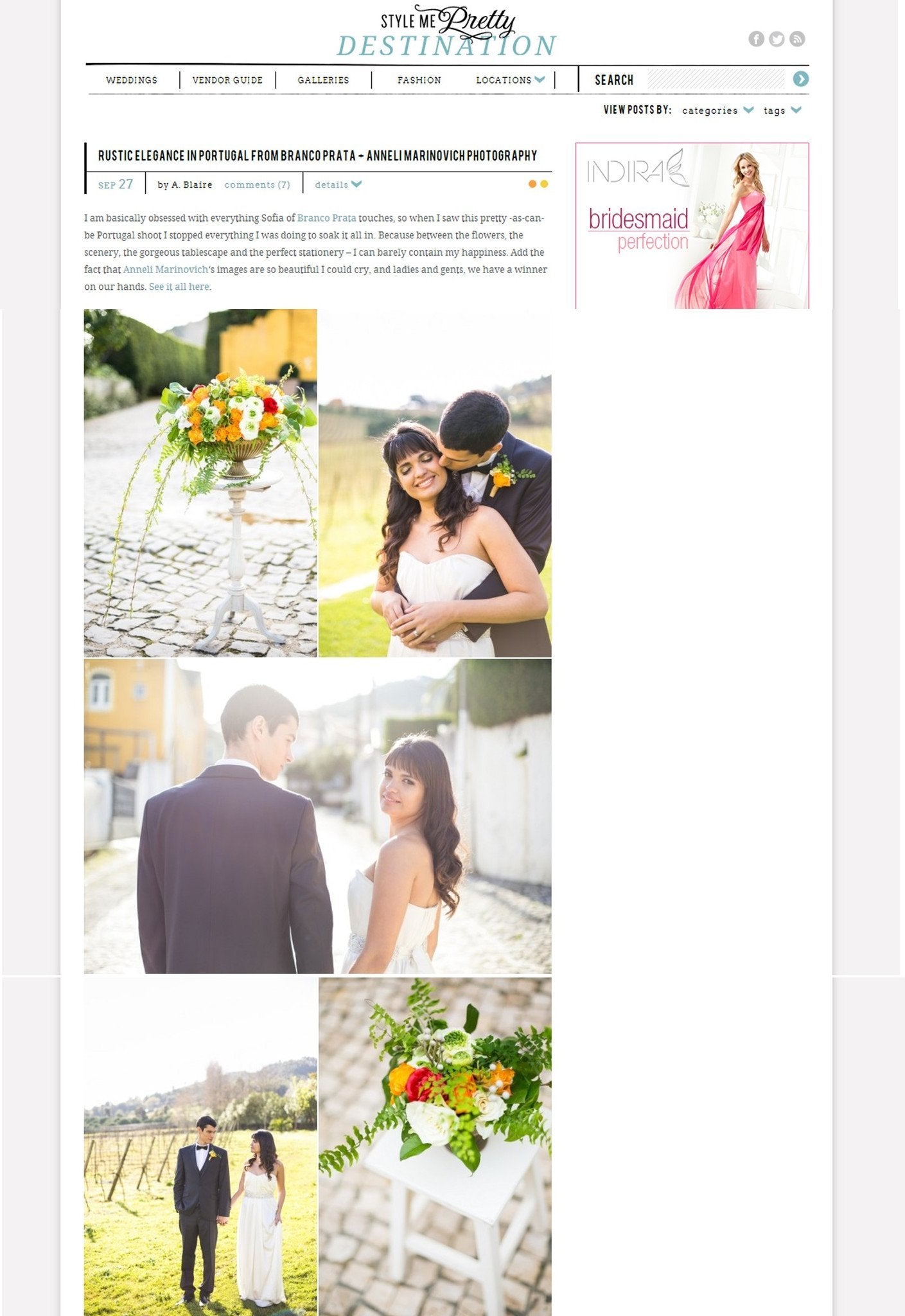 Style Me Pretty blog - Sabina Motasem