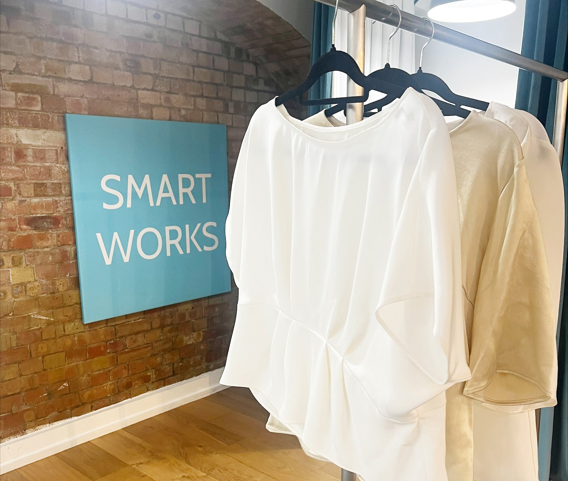 Smartworks: transforming silky off-cuts into tops