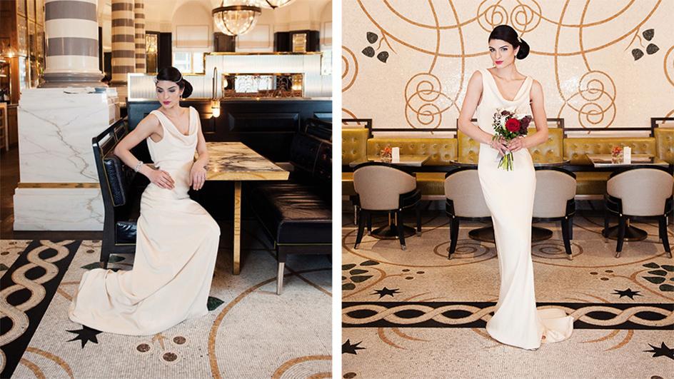 art deco luxury inspired wedding shoot - Sabina Motasem