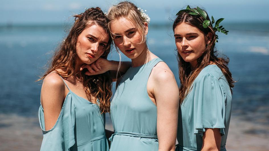 Fashion-forward cool bridesmaids Rewritten - Sabina Motasem