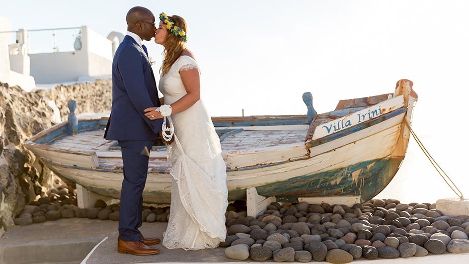 Real Bride: Sarah and Earl's magical Santorini wedding - Sabina Motasem