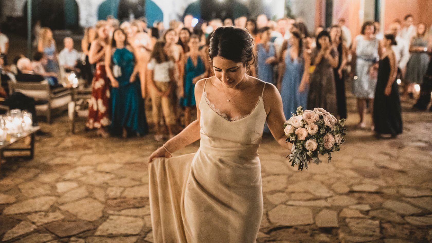 Real Bride: The late afternoon ceremony was beautiful, half in Italian and half in English - Sabina Motasem