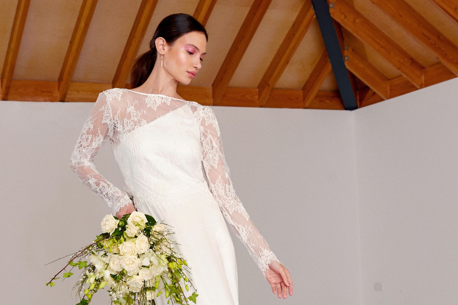 The best big-day hairstyles for a one shoulder wedding dress - Sabina Motasem