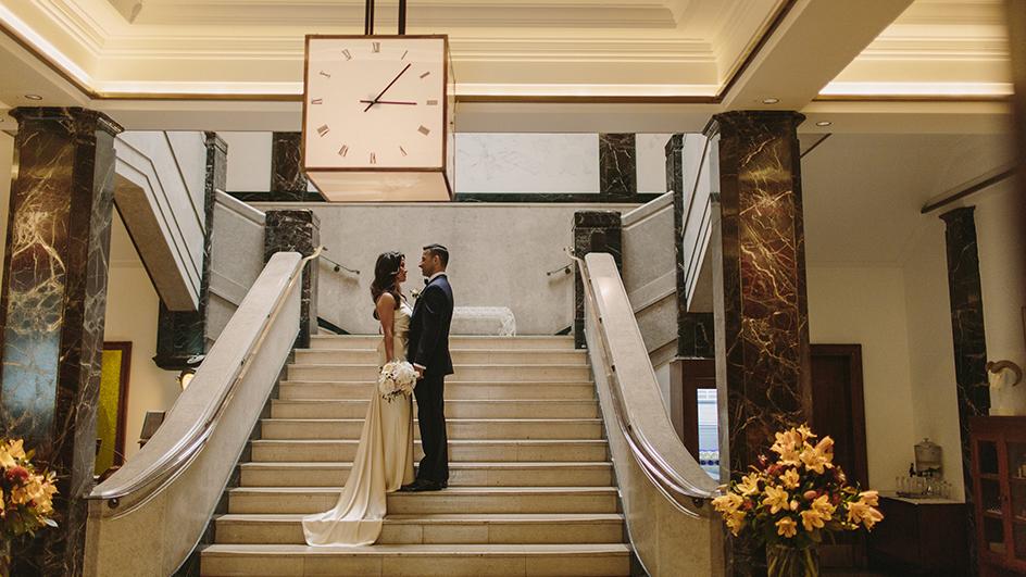 The Town Hall Hotel - perfect art deco opulence for your wedding day - Sabina Motasem