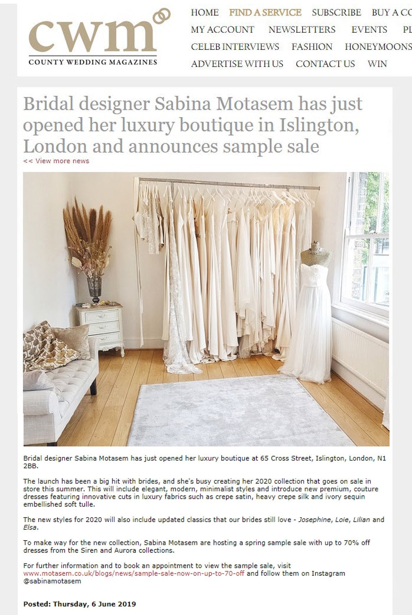 Country Wedding Magazine - Sabina Motasem