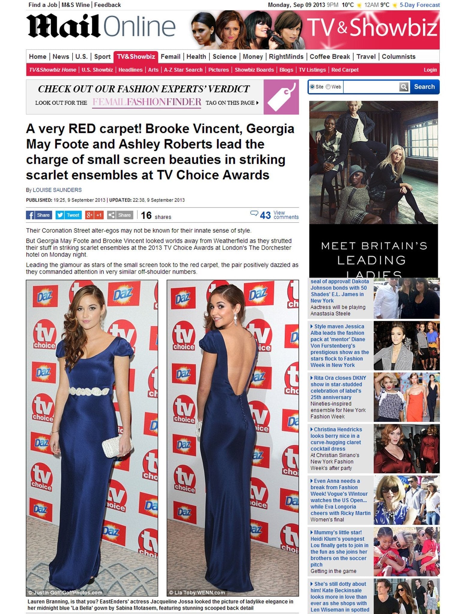 Daily Mail Online - Sabina Motasem