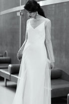 Olive Tulle Dress - Sabina Motasem