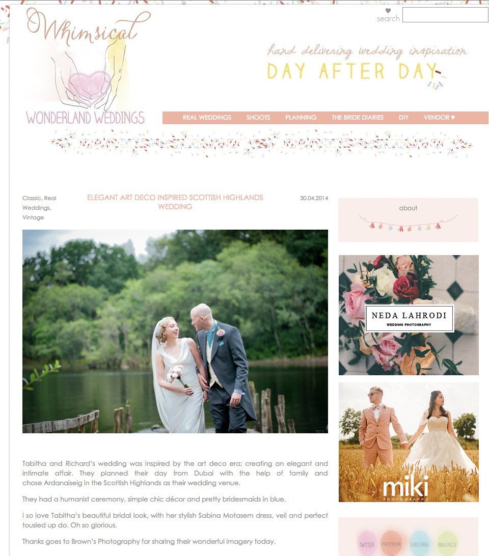 Whimsical Wonderland Weddings - Sabina Motasem